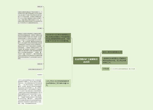 在试用期内旷工被解除劳动合同