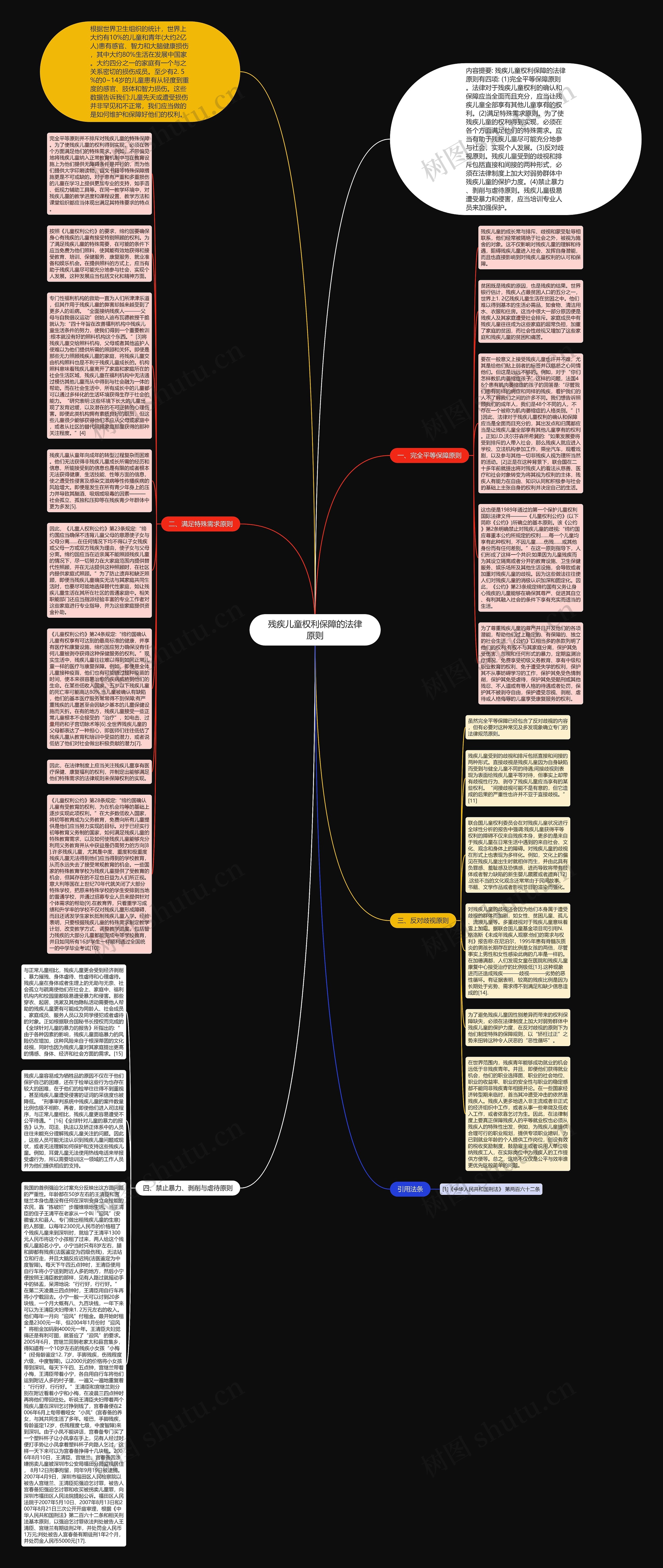 残疾儿童权利保障的法律原则思维导图