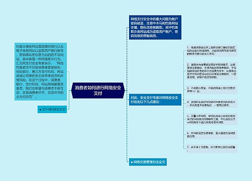 消费者如何进行网络安全支付