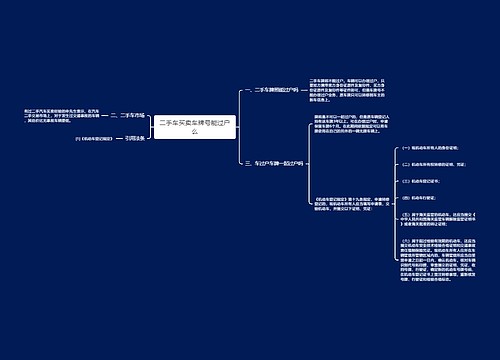 二手车买卖车牌号能过户么
