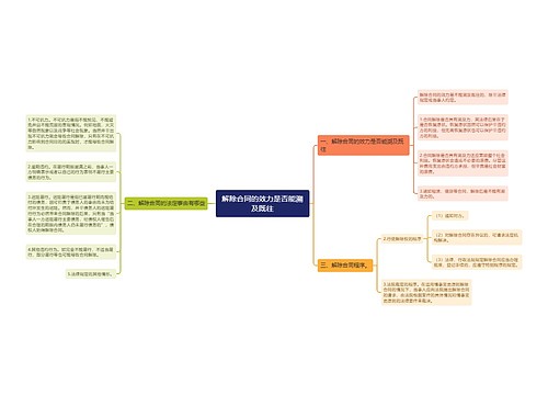 解除合同的效力是否能溯及既往