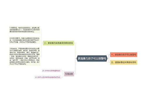 家庭暴力孩子可以报警吗