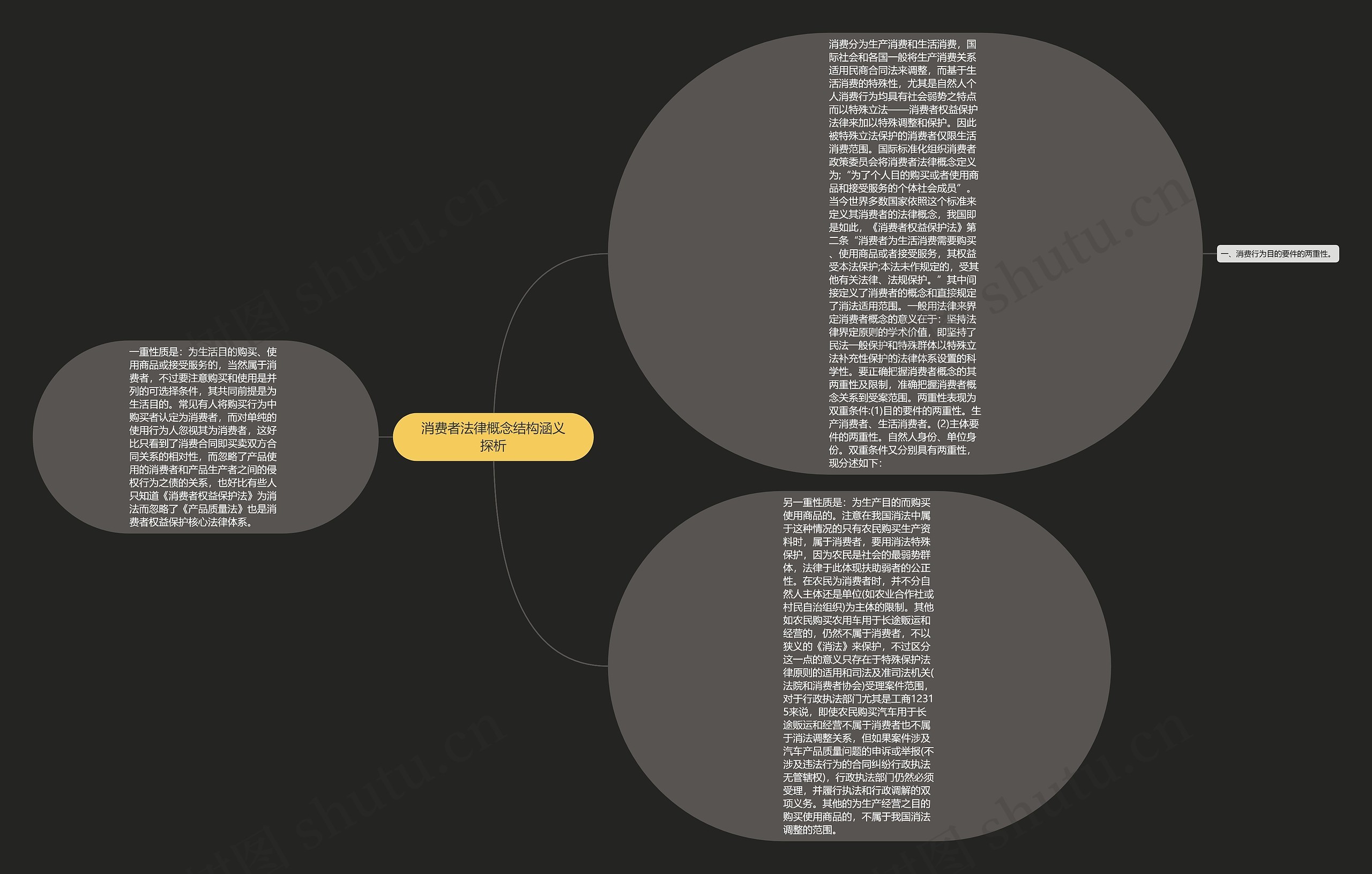 消费者法律概念结构涵义探析思维导图