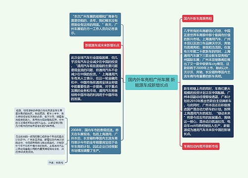 国内外车亮相广州车展 新能源车成新增长点