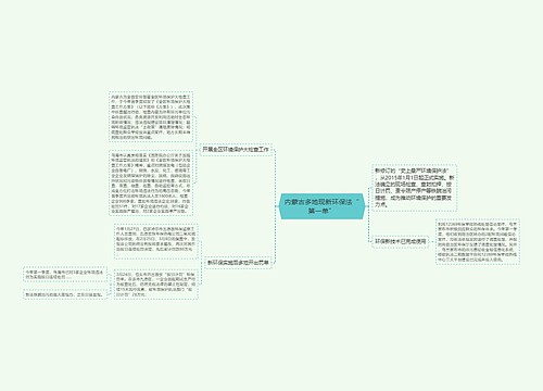 内蒙古多地现新环保法“第一单”