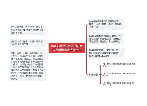 侵害妇女合法权益的行为应当承担哪些法律责任