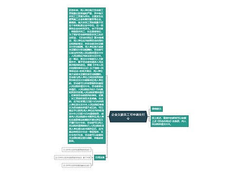 企业欠薪员工可申请支付令