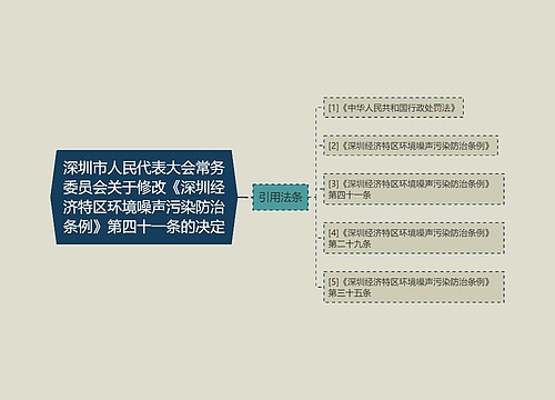 深圳市人民代表大会常务委员会关于修改《深圳经济特区环境噪声污染防治条例》第四十一条的决定