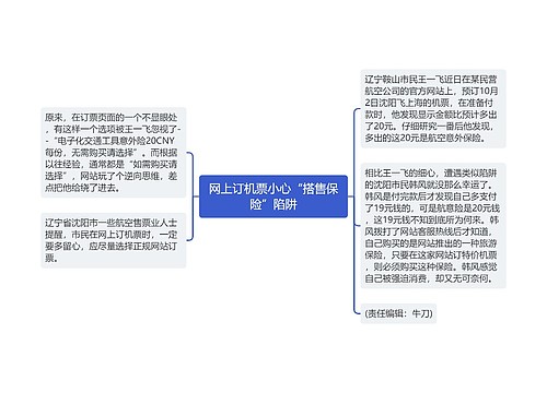 网上订机票小心“搭售保险”陷阱