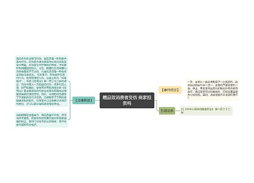 赠品致消费者受伤 商家担责吗