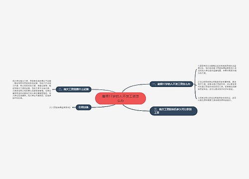 雇佣17岁的人不发工资怎么办