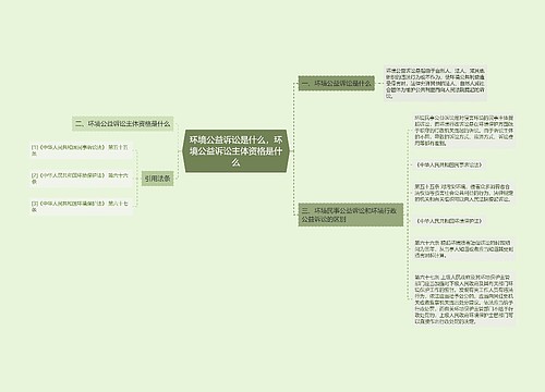 环境公益诉讼是什么，环境公益诉讼主体资格是什么