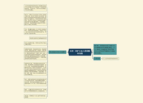 北京：拟扩大老人医保服务范围