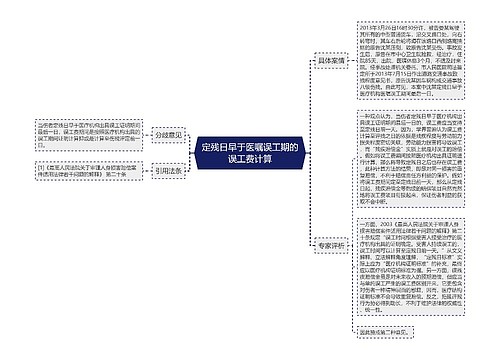 定残日早于医嘱误工期的误工费计算