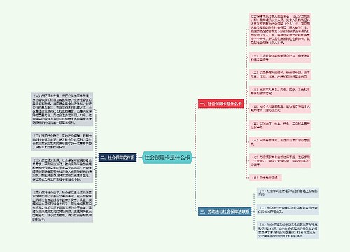 社会保障卡是什么卡