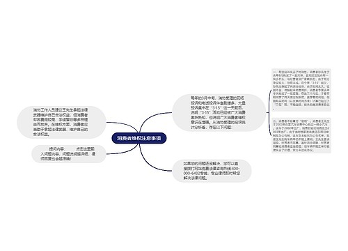 消费者维权注意事项