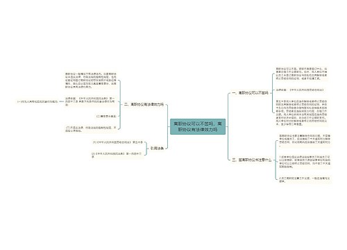 离职协议可以不签吗，离职协议有法律效力吗