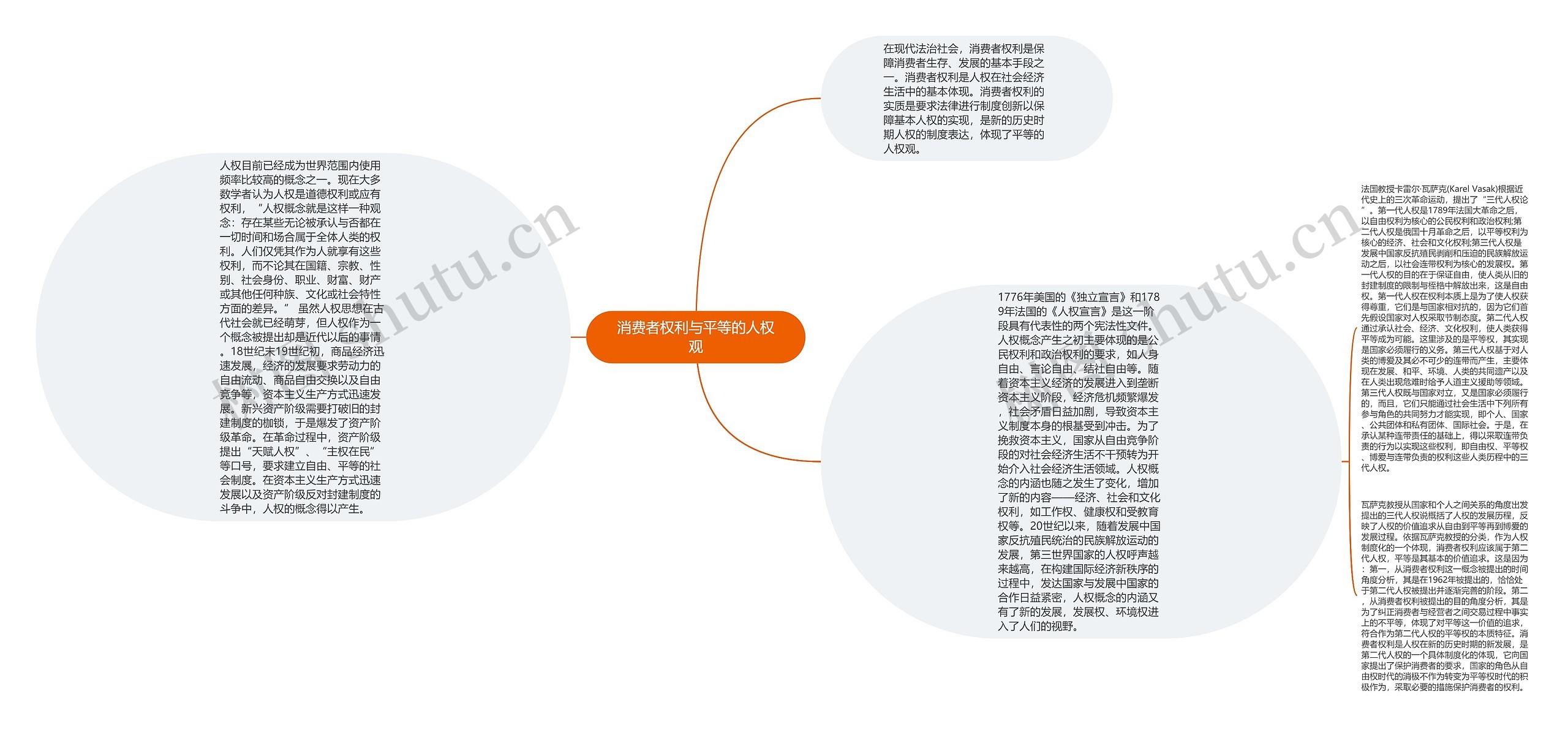 消费者权利与平等的人权观思维导图