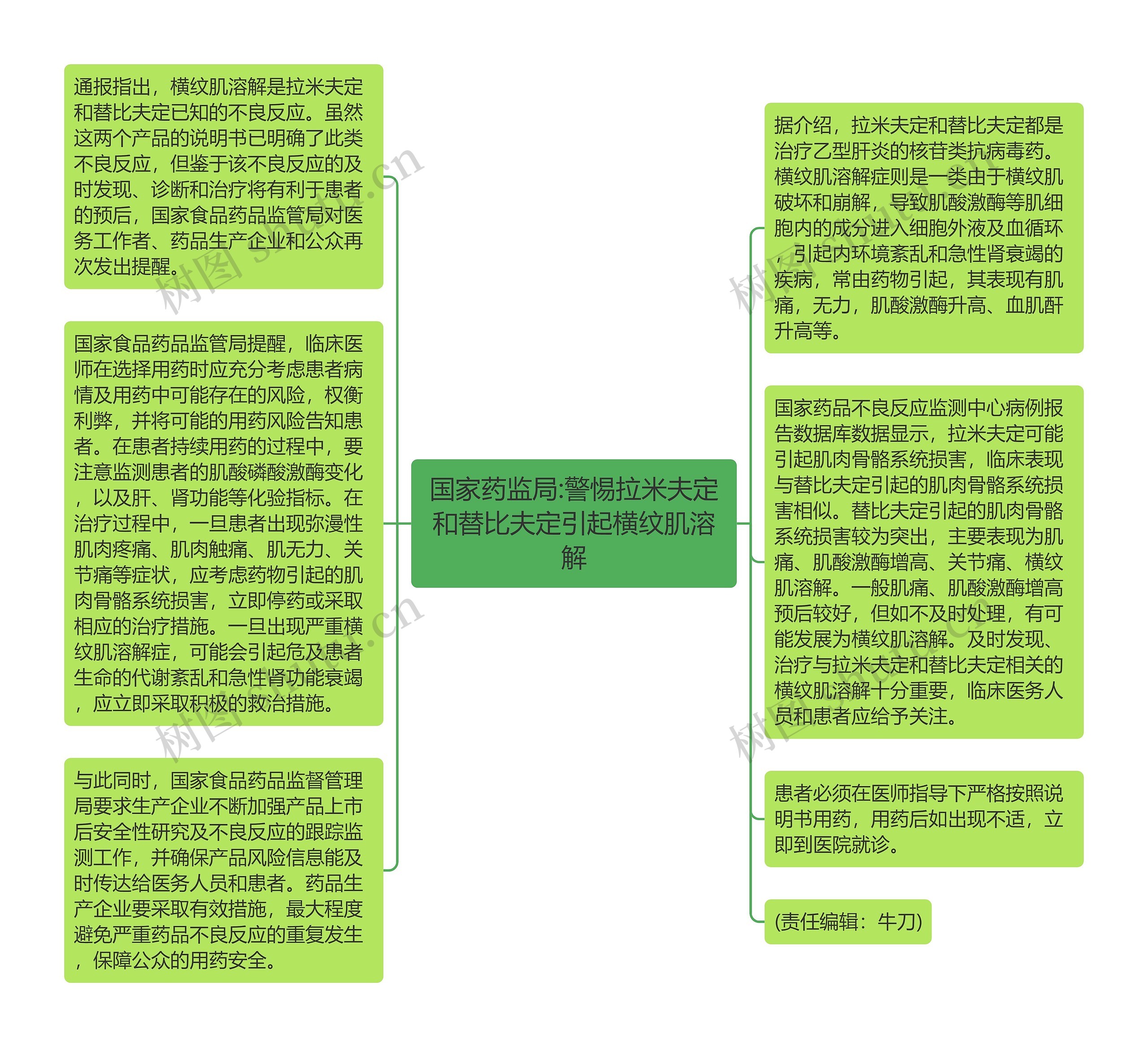 国家药监局:警惕拉米夫定和替比夫定引起横纹肌溶解思维导图