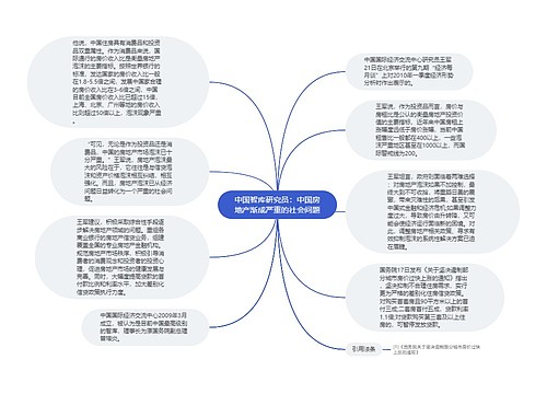 中国智库研究员：中国房地产渐成严重的社会问题