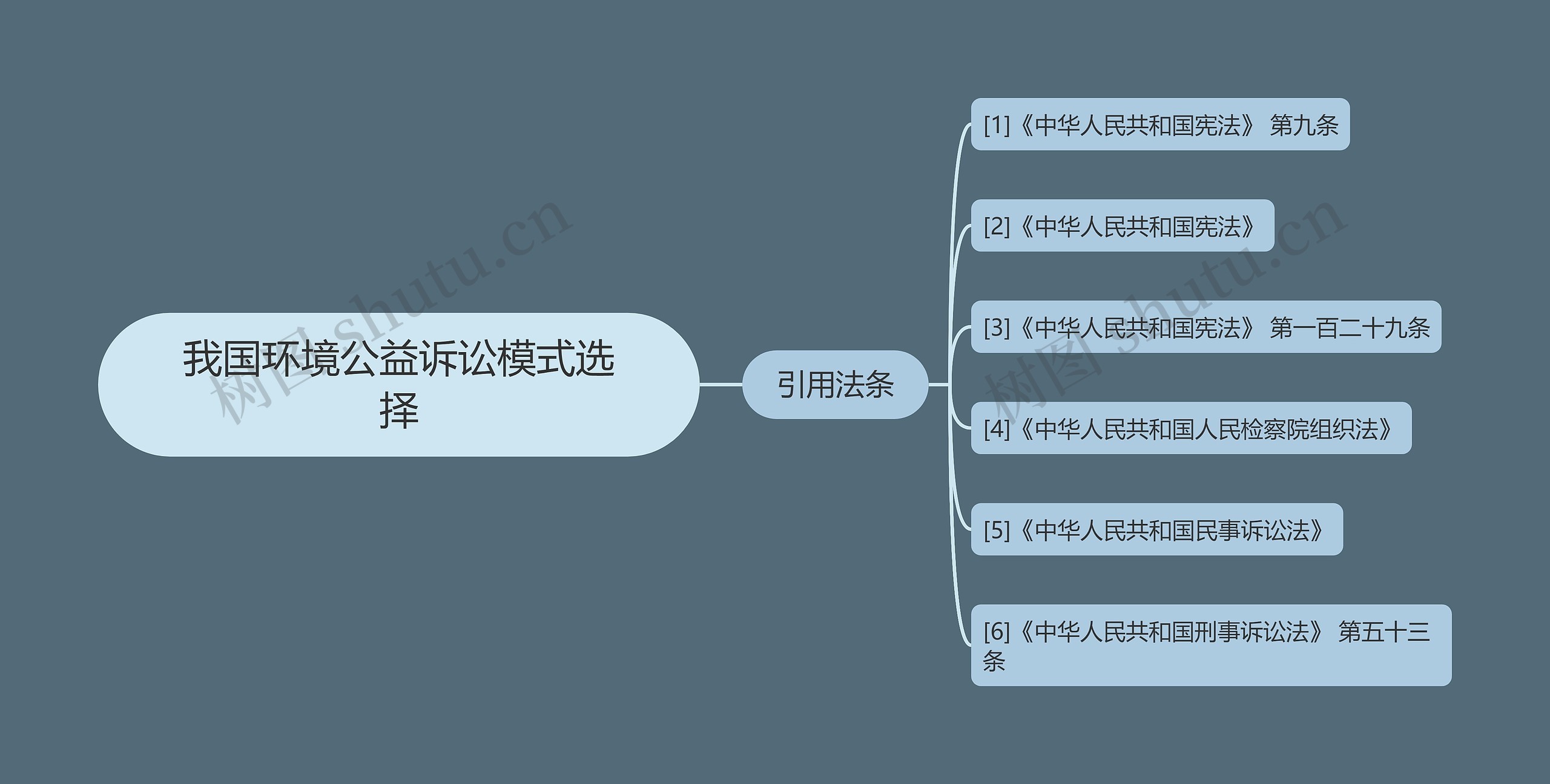 我国环境公益诉讼模式选择思维导图