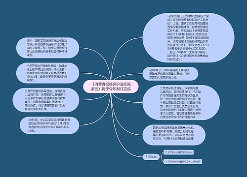 《消费者权益保护法实施条例》将于今年制订完成