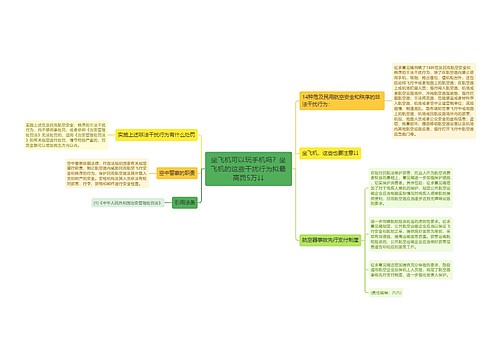 坐飞机可以玩手机吗？坐飞机的这些干扰行为拟最高罚5万↓↓