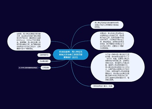 劳动法案例：用人单位无故拖欠劳动者工资是否需要赔偿？(全文)