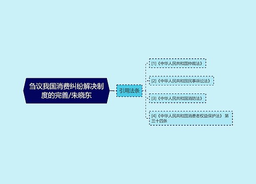 刍议我国消费纠纷解决制度的完善/朱晓东