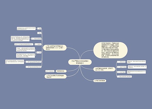 汽车严重安全性能故障判断指南全文