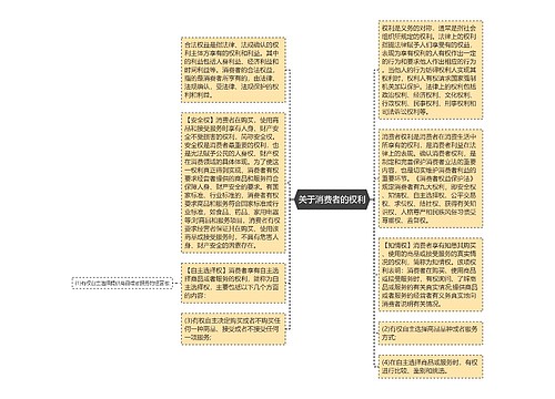 关于消费者的权利