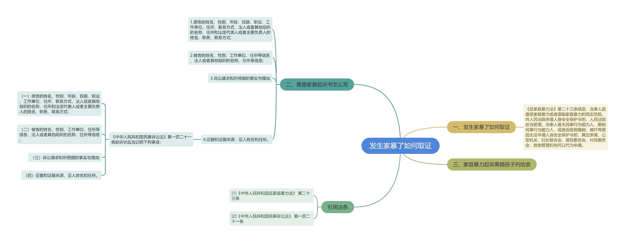 发生家暴了如何取证思维导图