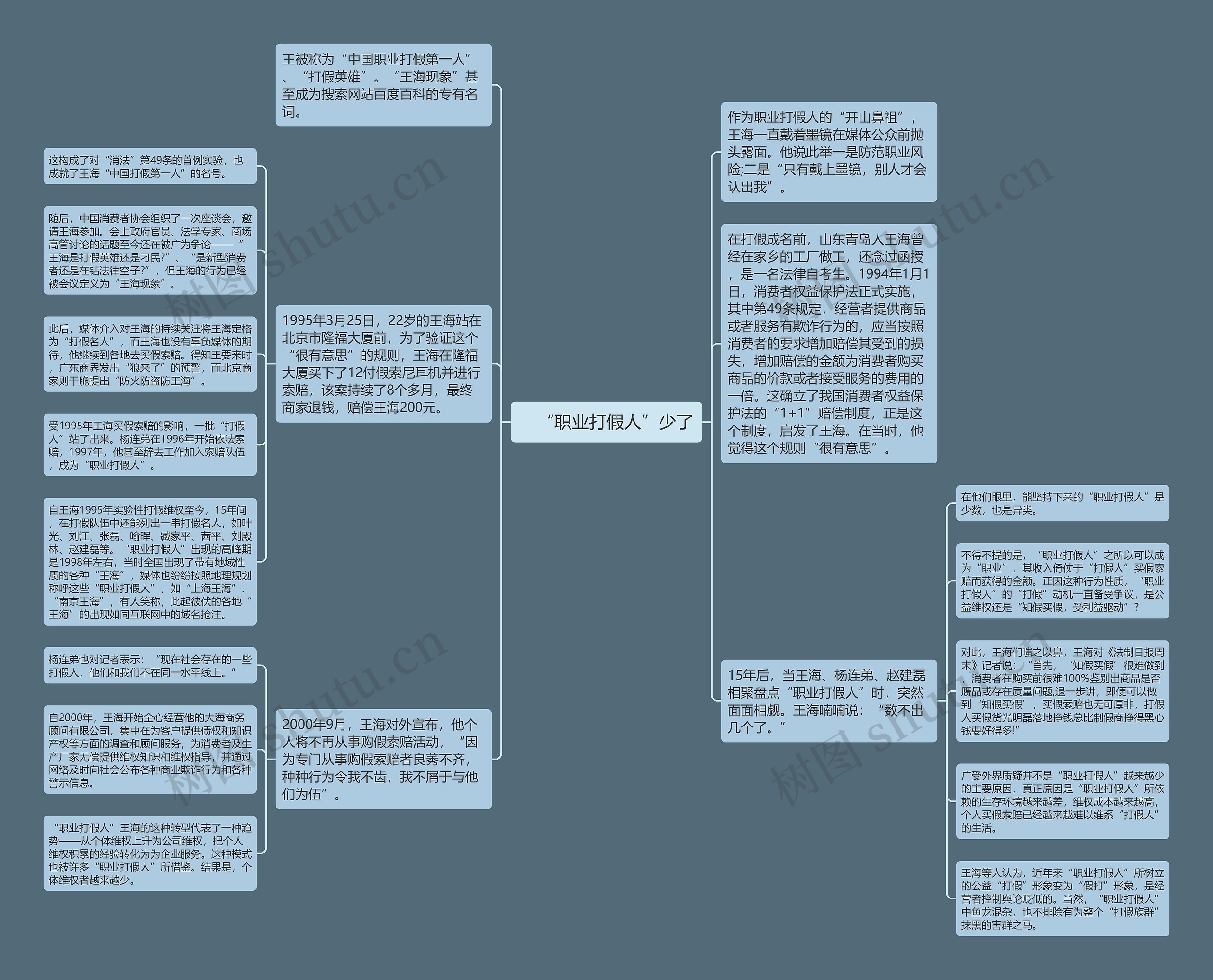 　“职业打假人”少了思维导图