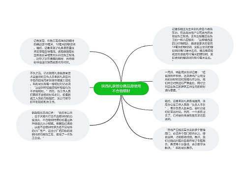 陕西礼泉部分商品房使用不合格钢材