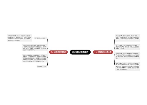 如何控制环境噪声