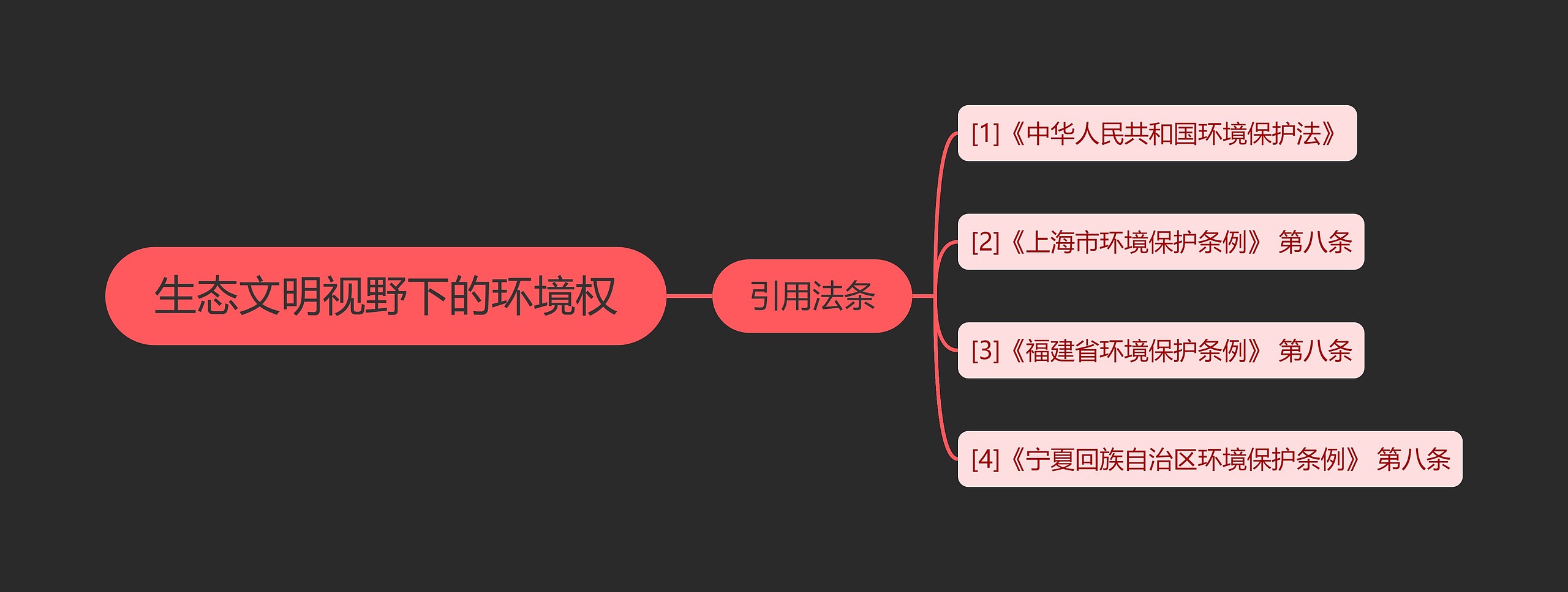 生态文明视野下的环境权思维导图