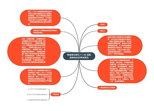 新旅游法第五十三条 道路旅游客运经营者规范