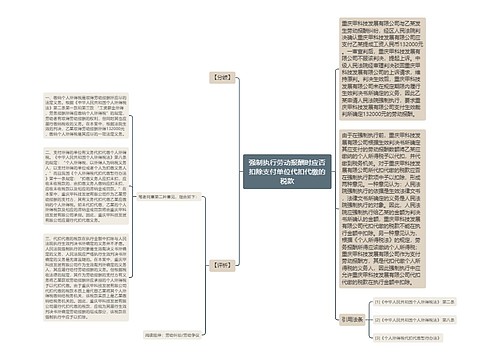 强制执行劳动报酬时应否扣除支付单位代扣代缴的税款