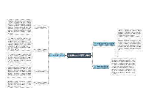 水管漏水水表是否匀速转