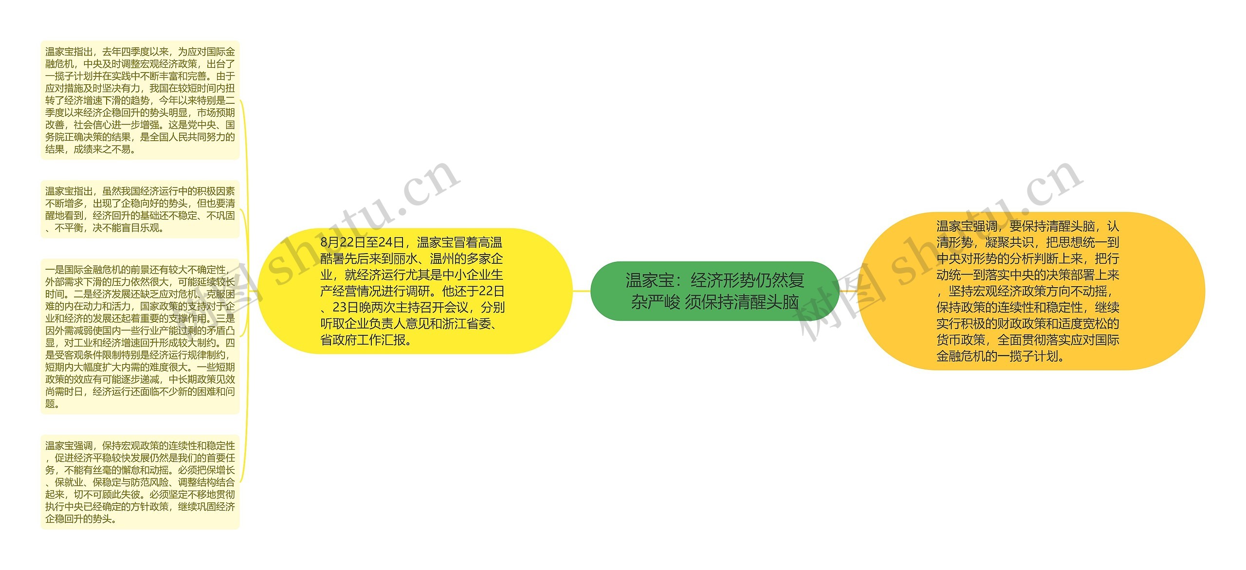 温家宝：经济形势仍然复杂严峻 须保持清醒头脑