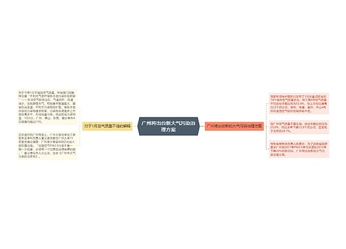 广州将出台新大气污染治理方案