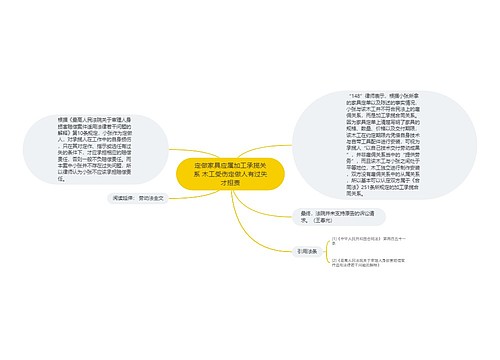 定做家具应属加工承揽关系 木工受伤定做人有过失才担责