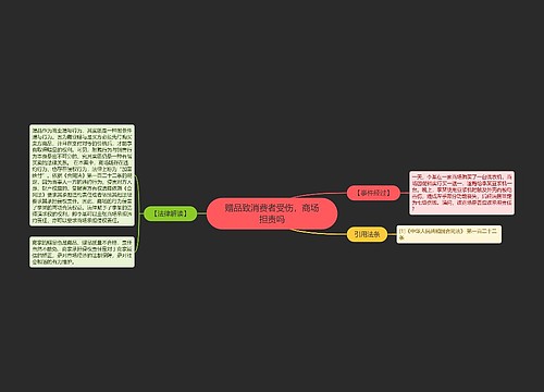 赠品致消费者受伤，商场担责吗