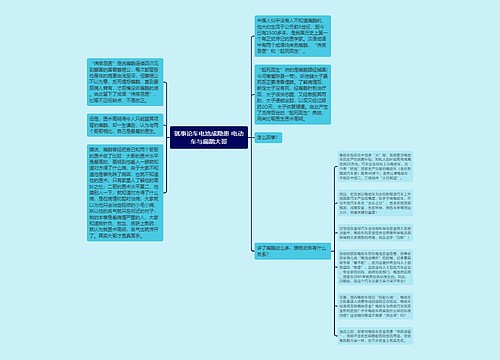 就事论车电池成隐患 电动车与扁鹊大哥