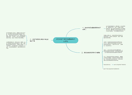 6月关税下调对消费者有什么好处