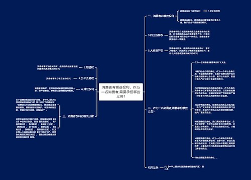 消费者有哪些权利，作为一名消费者,需要承担哪些义务?