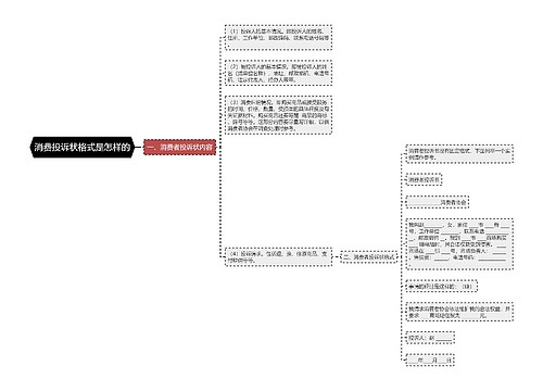 消费投诉状格式是怎样的