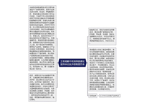 工伤调解不听消保委建议坚持诉讼反少获赔四万余