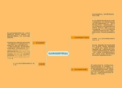 私自养信鸽算不算违法