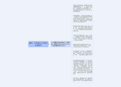 腾讯，你考虑过六亿网友的感受吗